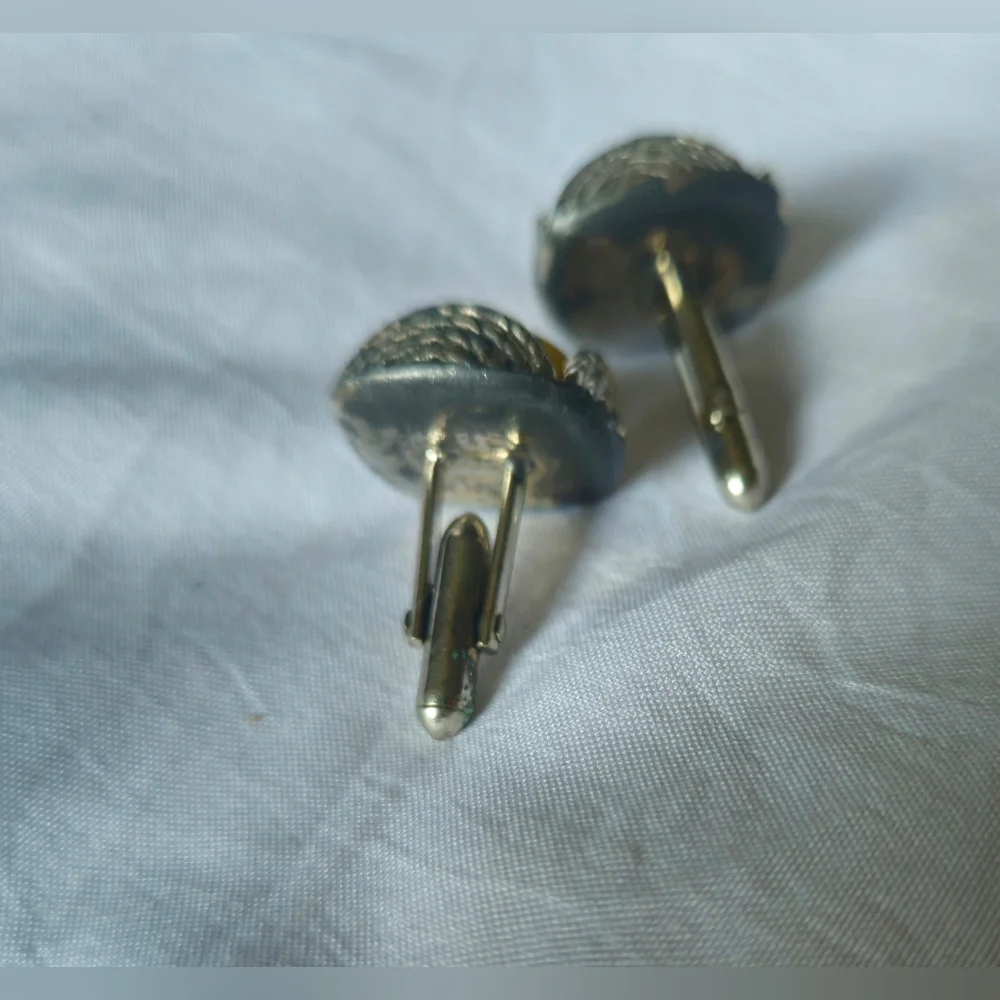 SWANK Vintage Cufflinks Yellow Goldtone